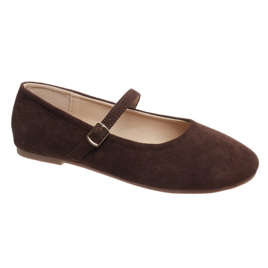 Chocolate Suede Flats